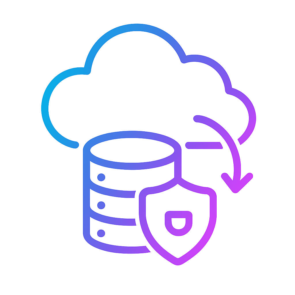 Backup and disaster recovery icon